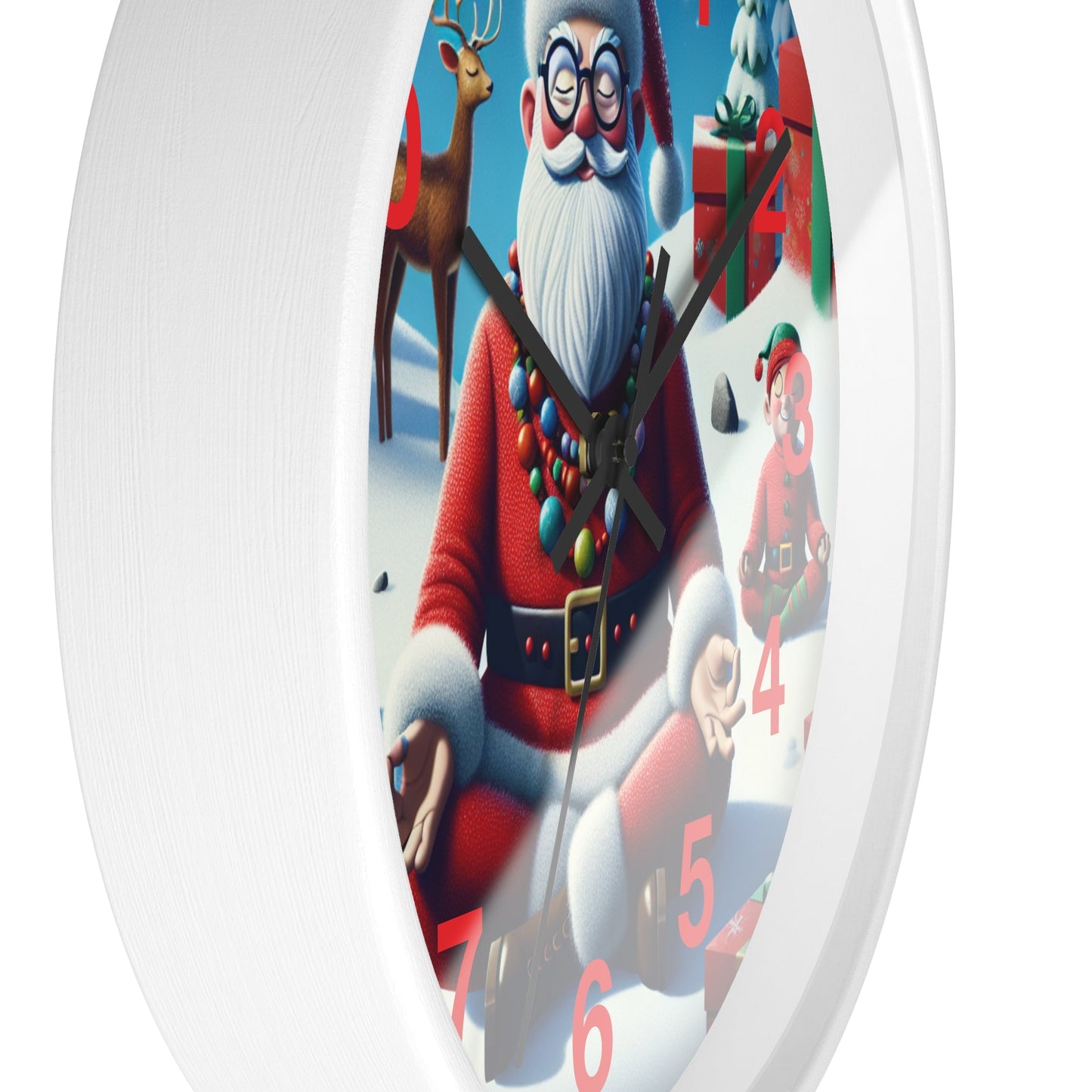 Wall Clock - Zen Santa - Resonating Crystal Creations