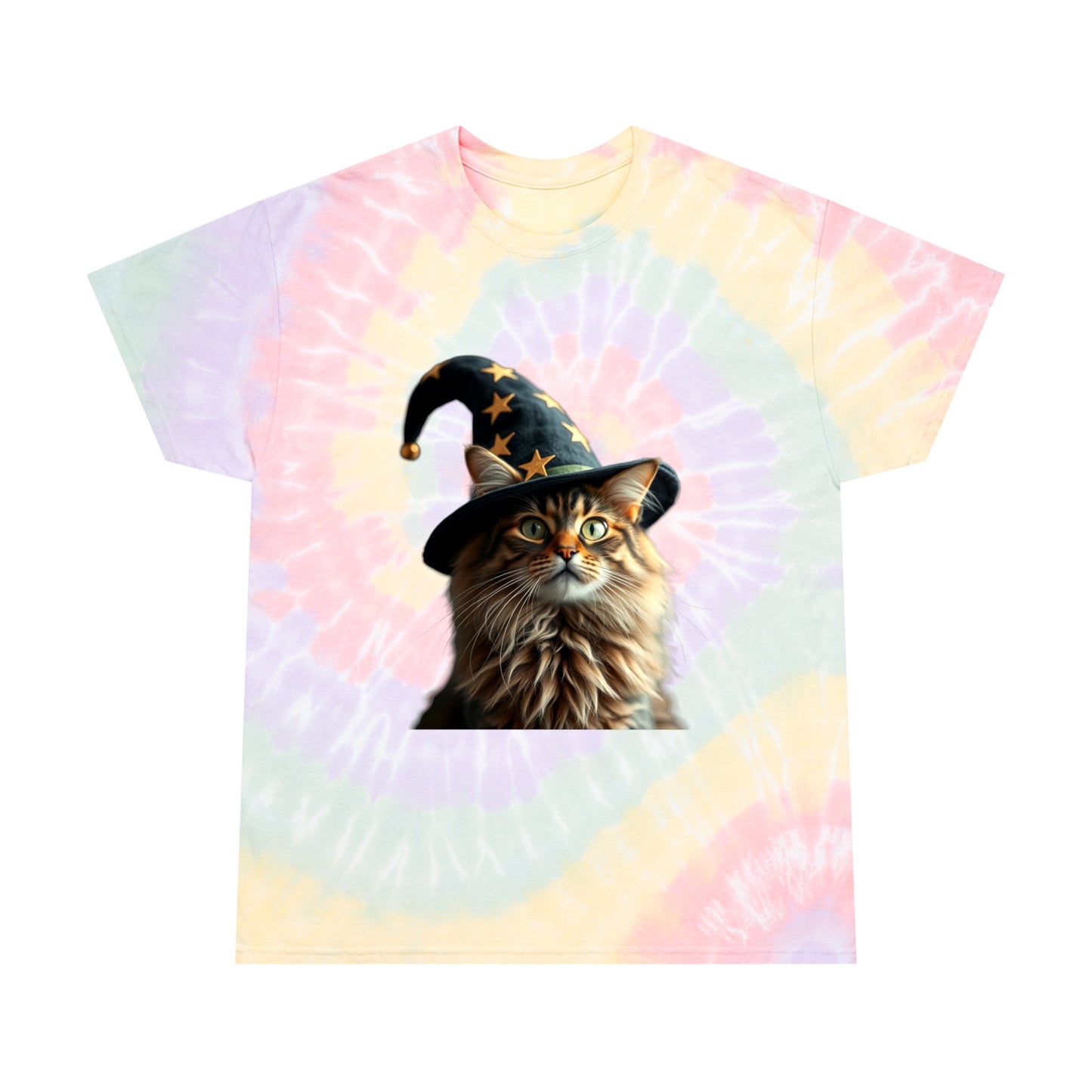 Wizard Cat Tie-Dye Tshirt