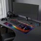 RGB LED Mouse Pad - Abstract Rainbow Design