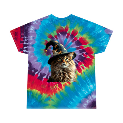 Wizard Cat Tie-Dye Tshirt