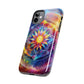 Vivid Geometric Art Tough Phone Cases - Resonating Crystal Creations