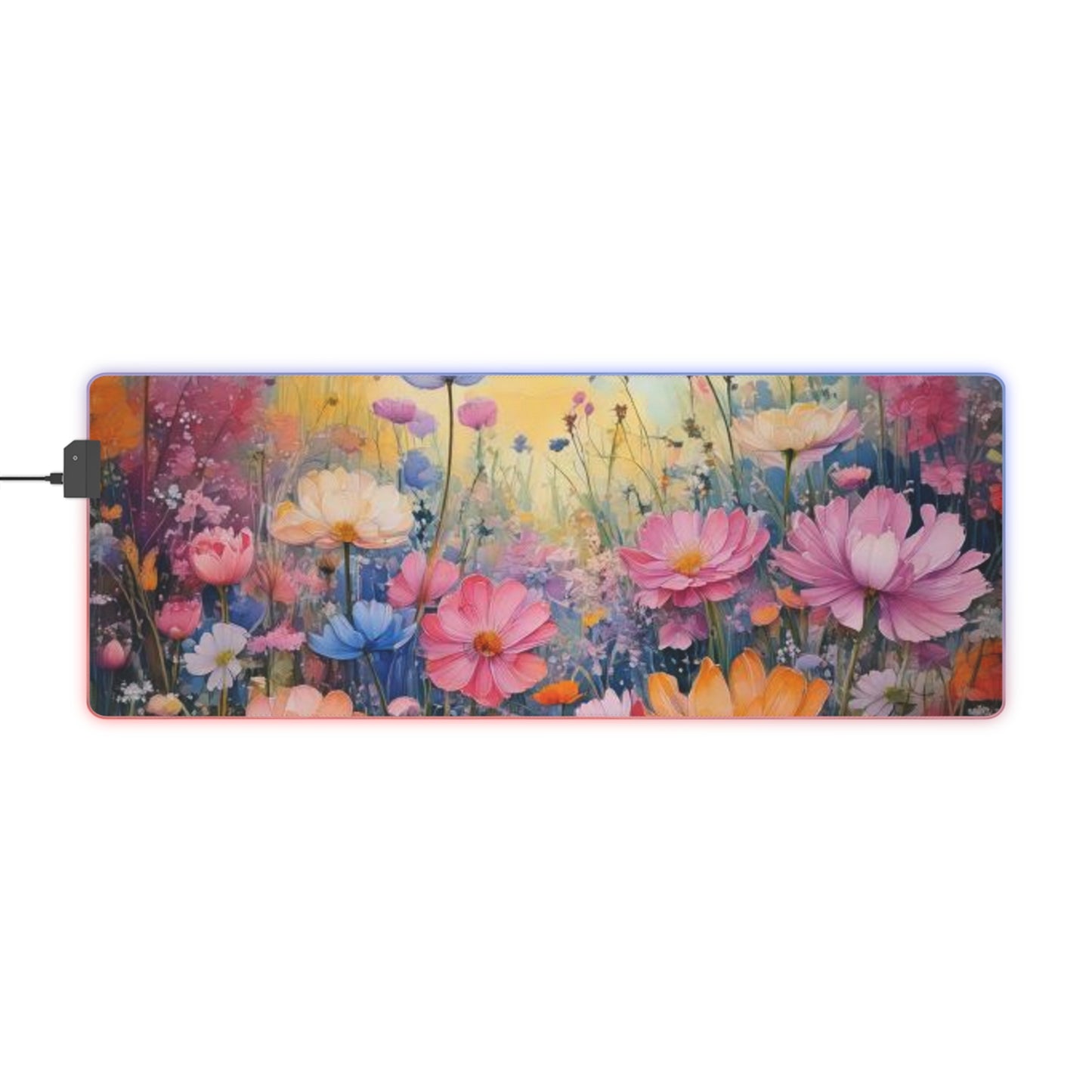 RGB LED Mouse Pad - Wild Flowers