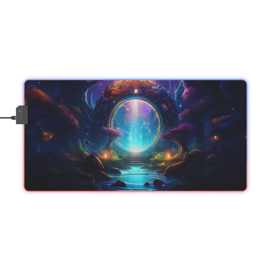 RGB LED Gaming Mouse Pad - Mystical Gateway