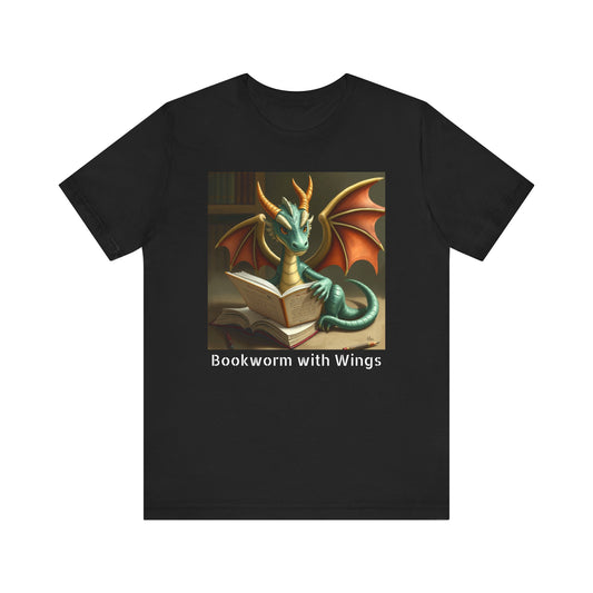 Bookworm with Wings Dragon Tshirt