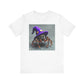 Jumping Spider in Purple Wizard Hat T-Shirt - Resonating Crystal Creations