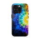 Radiant Rainbow Mandala Tough Phone Case – Vibrant Protection with Spiritual Flair - Resonating Crystal Creations