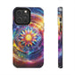 Vivid Geometric Art Tough Phone Cases - Resonating Crystal Creations