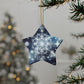 Christmas Ceramic Ornaments - Geometric Snowflake Design - Resonating Crystal Creations