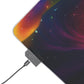 RGB LED Mouse Pad - Abstract Rainbow Design