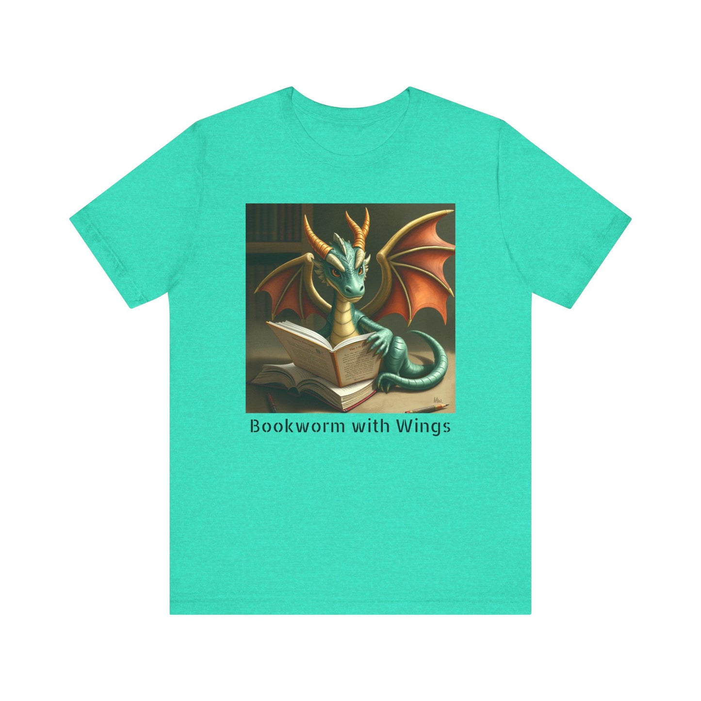 Bookworm with Wings Dragon Tshirt