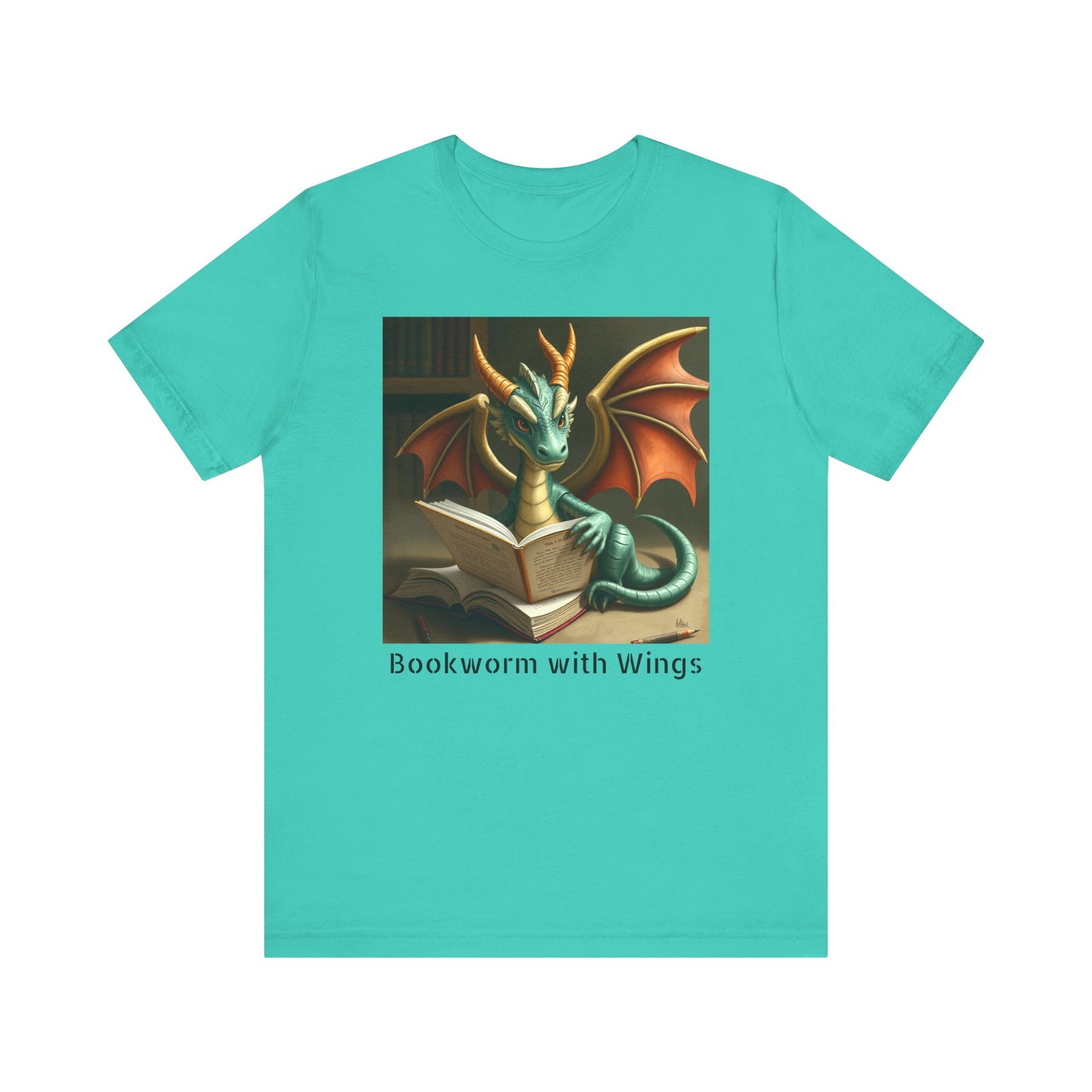 Bookworm with Wings Dragon Tshirt