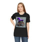 Jumping Spider in Purple Wizard Hat T-Shirt - Resonating Crystal Creations