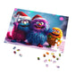 Jigsaw Puzzle - Cute Furry Monsters Christmas