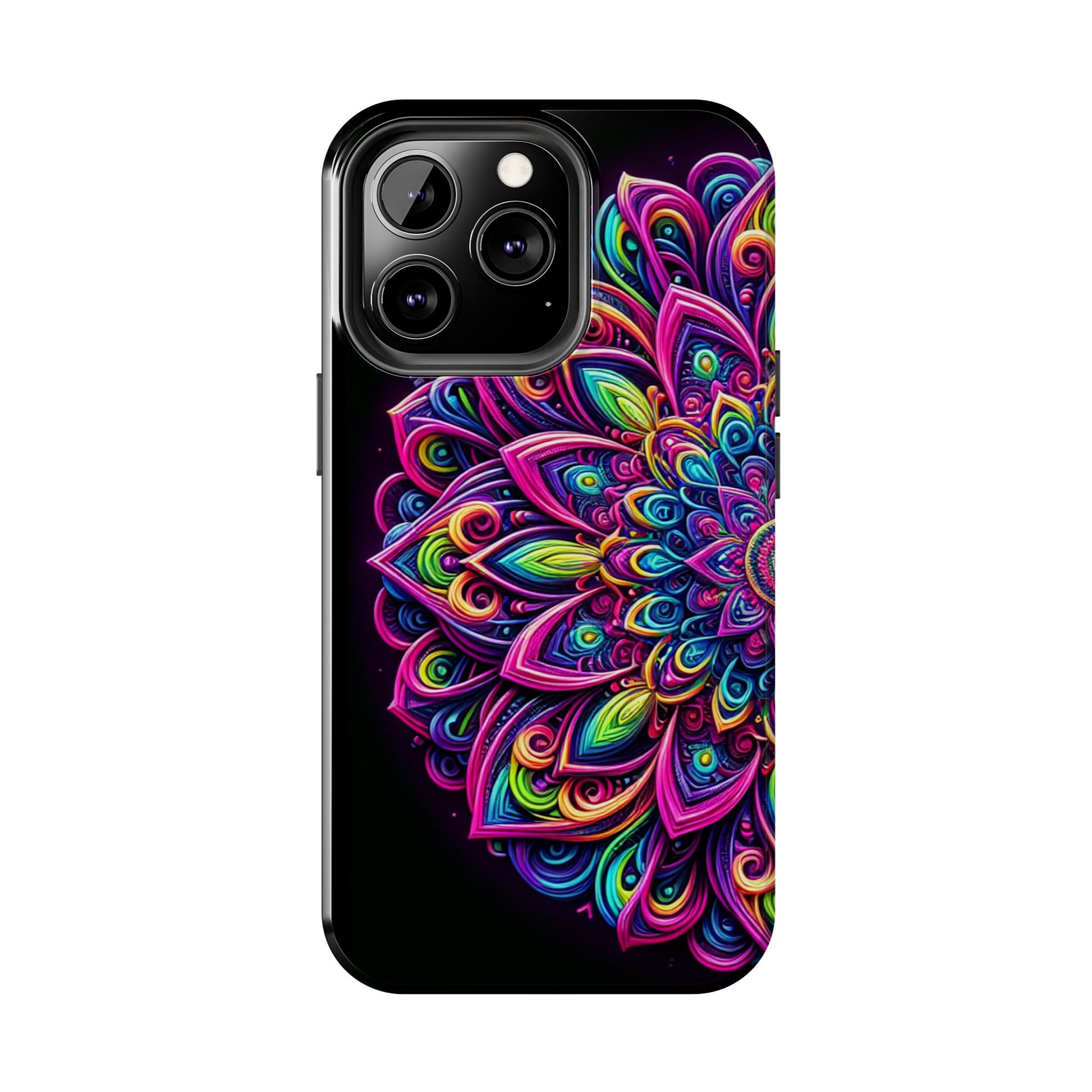 Neon Mandala Tough Phone Cases - Resonating Crystal Creations