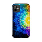 Radiant Rainbow Mandala Tough Phone Case – Vibrant Protection with Spiritual Flair - Resonating Crystal Creations