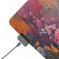 RGB LED Mouse Pad - Wild Flowers