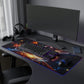 RGB LED Gaming Mouse Pad - Phoenix vs Dragon Design