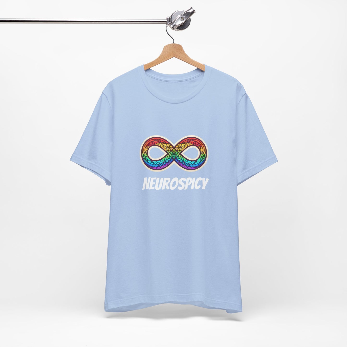 Neurospicy T-shirt with Neurodiverget Infinity Symbol, Unisex Tee, Awareness Shirt, Autism Gift, Neurodiversity Clothing - Resonating Crystal Creations