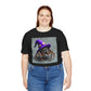 Jumping Spider in Purple Wizard Hat T-Shirt - Resonating Crystal Creations