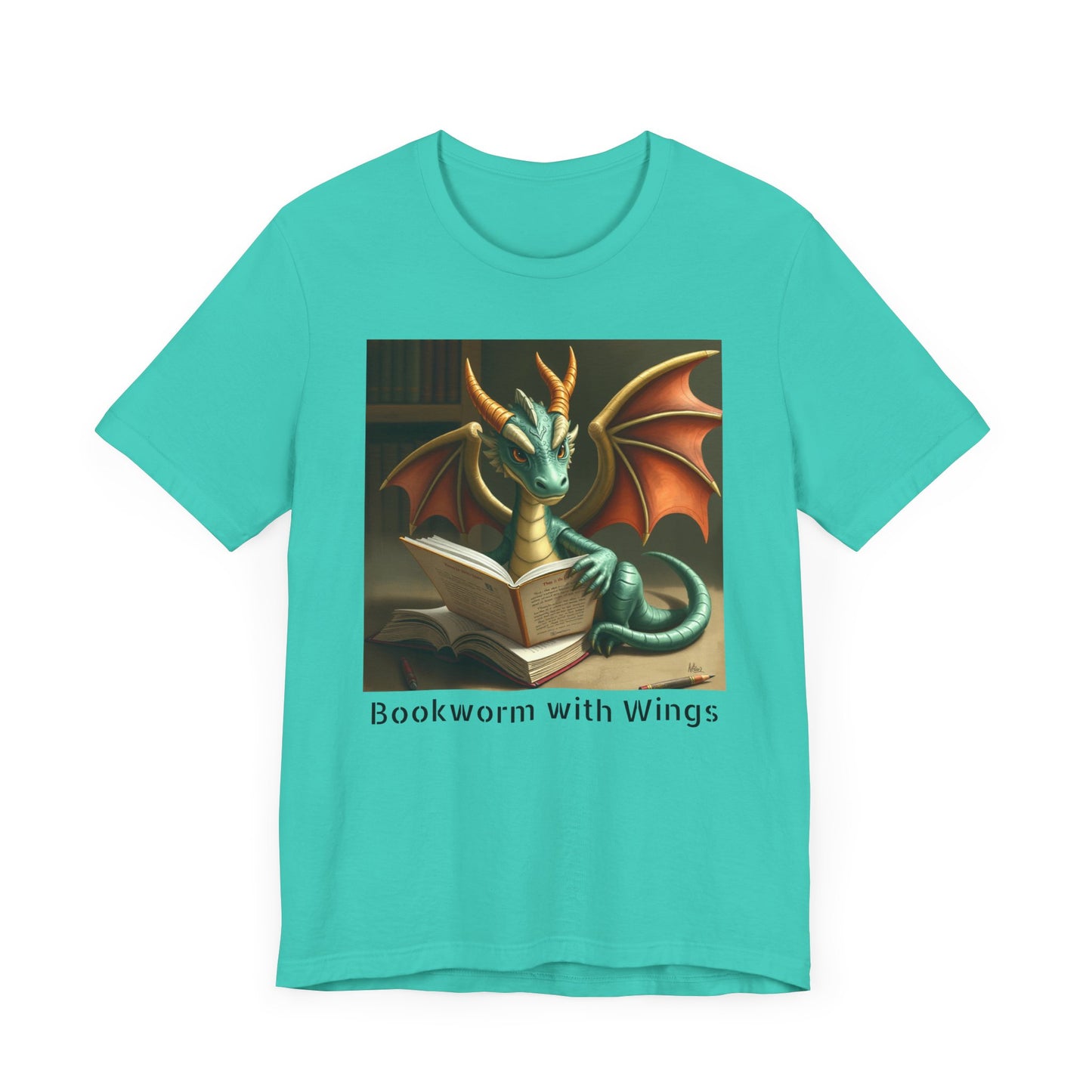 Bookworm with Wings Dragon Tshirt