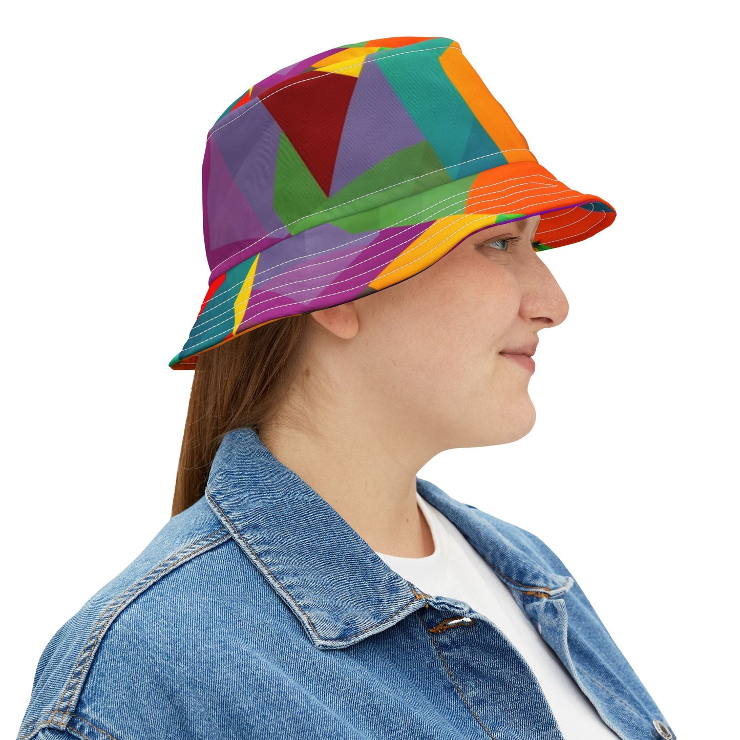 Abstract Art Bucket Hat - Resonating Crystal Creations