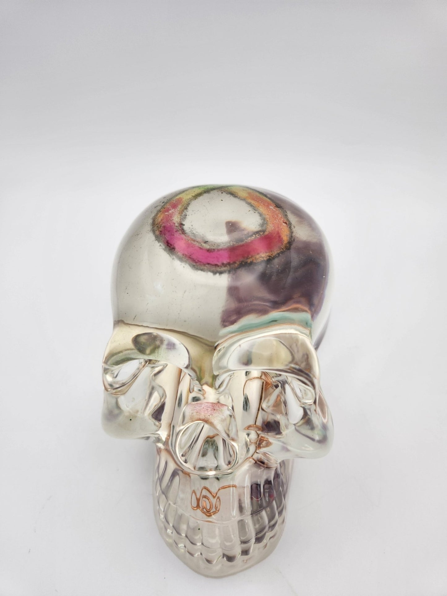 Autism Acceptance Resin Orgone Skull - Resonating Crystal Creations