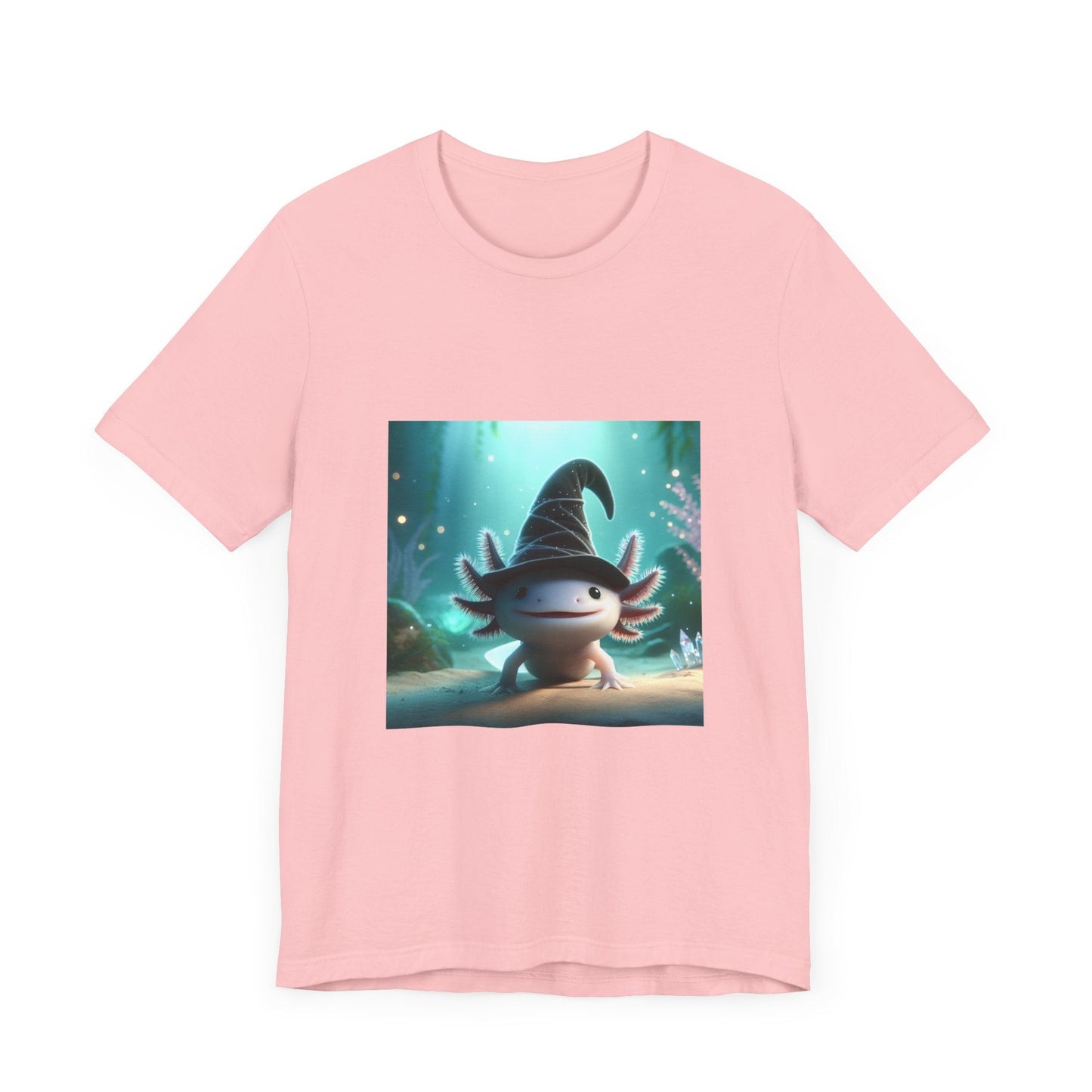 Axolotl Wizard Tee - Resonating Crystal Creations