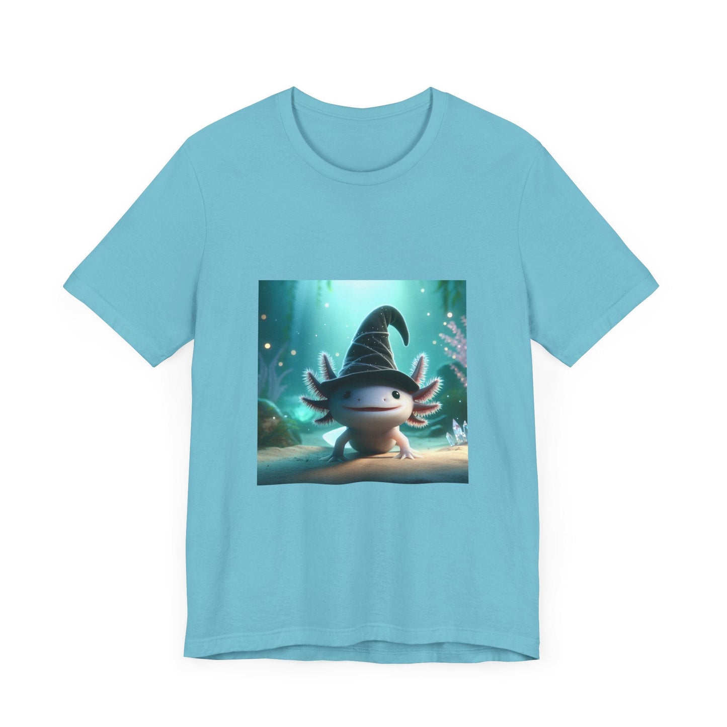 Axolotl Wizard Tee - Resonating Crystal Creations