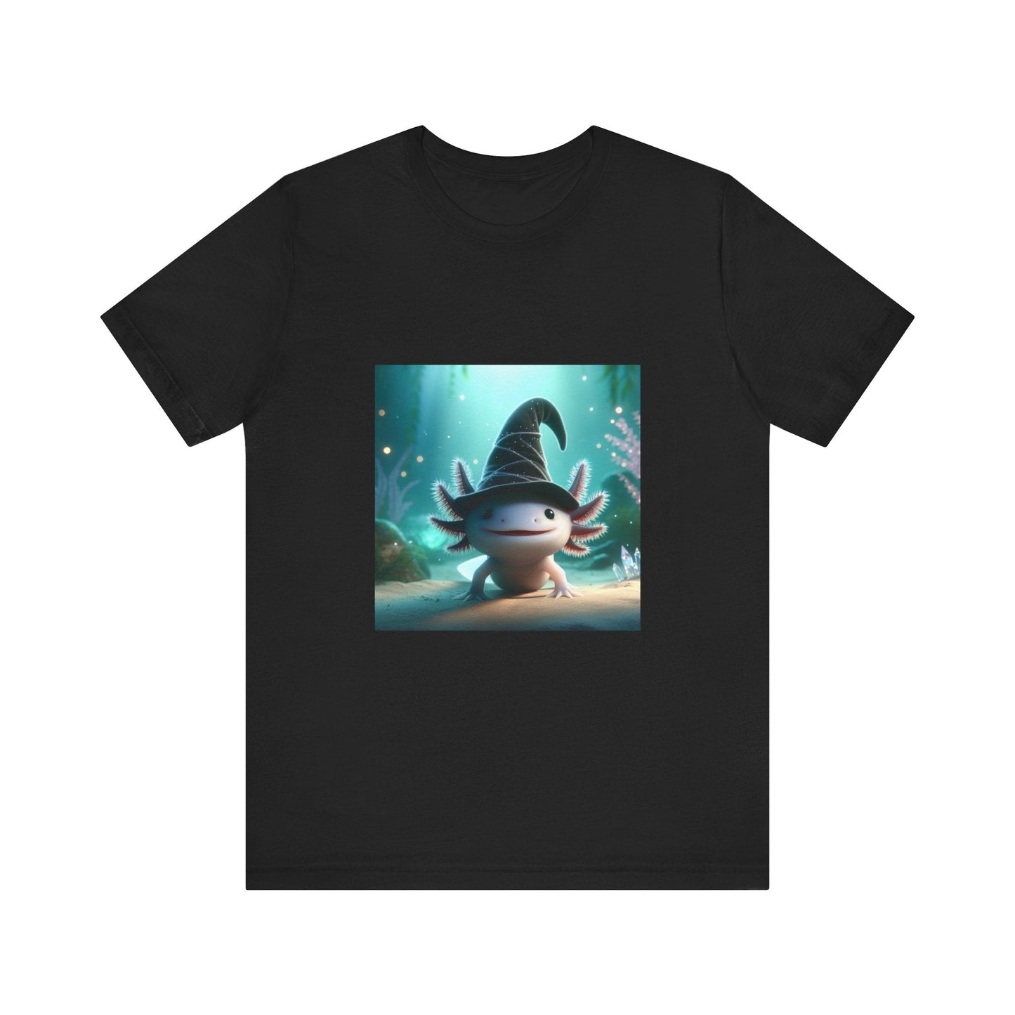 Axolotl Wizard Tee - Resonating Crystal Creations