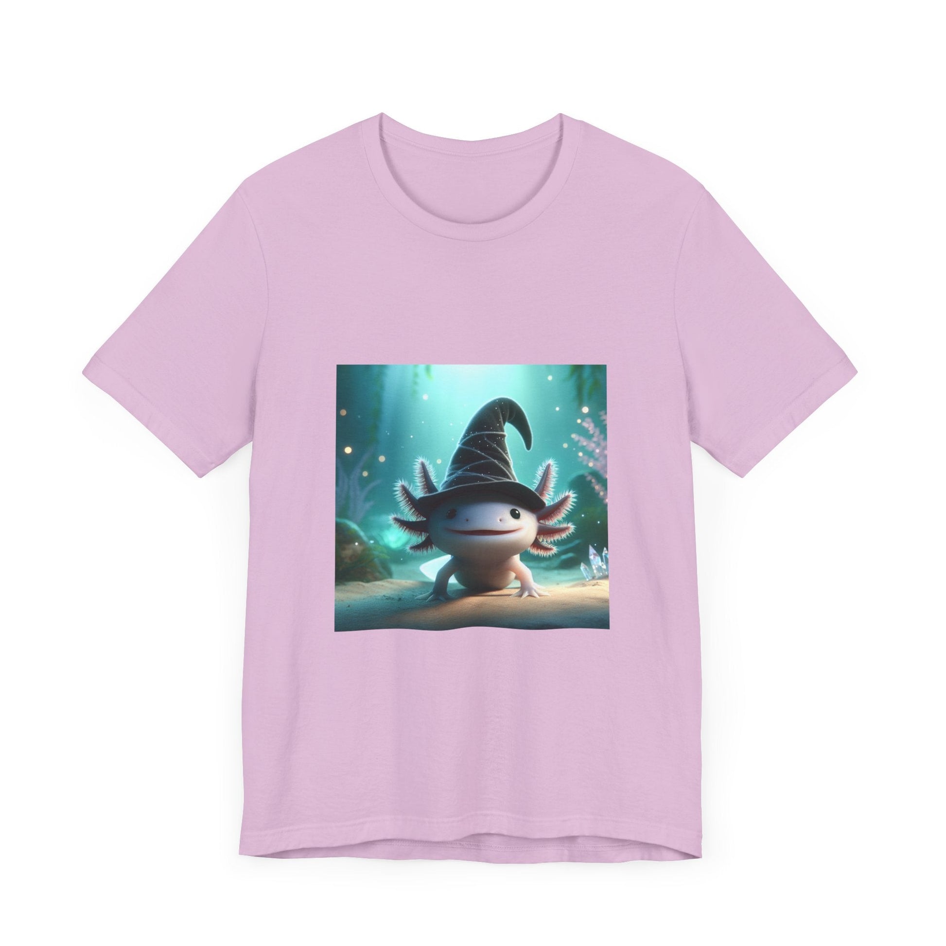 Axolotl Wizard Tee - Resonating Crystal Creations