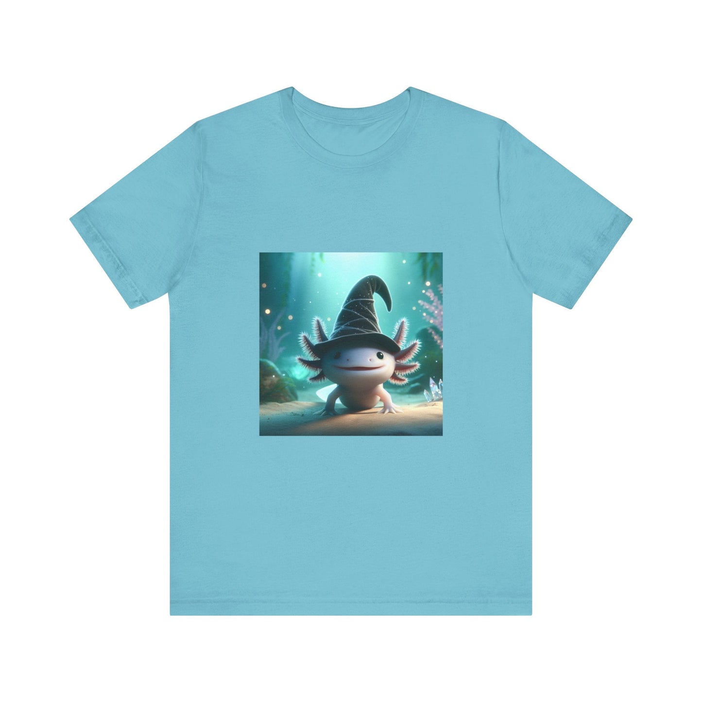 Axolotl Wizard Tee - Resonating Crystal Creations