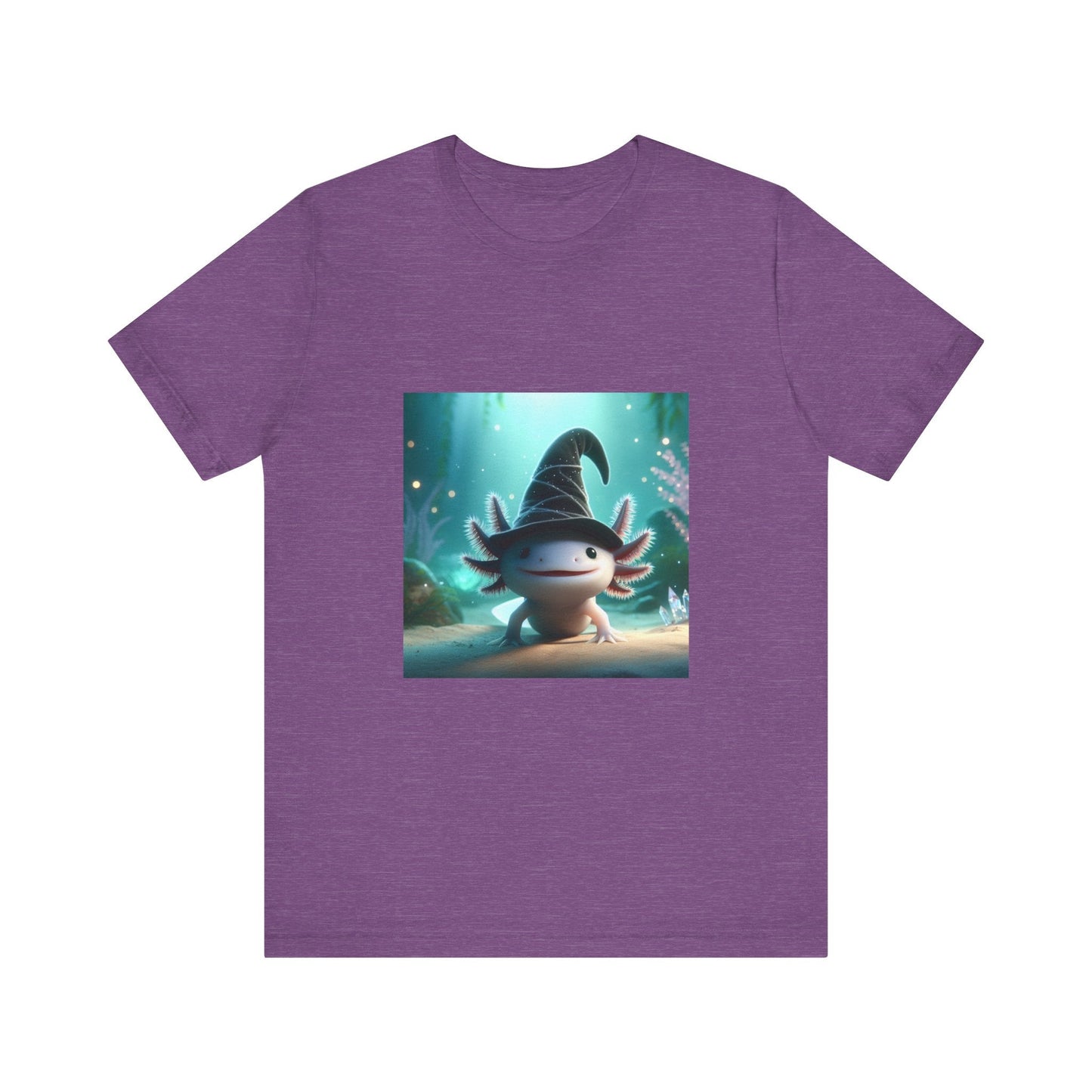 Axolotl Wizard Tee - Resonating Crystal Creations