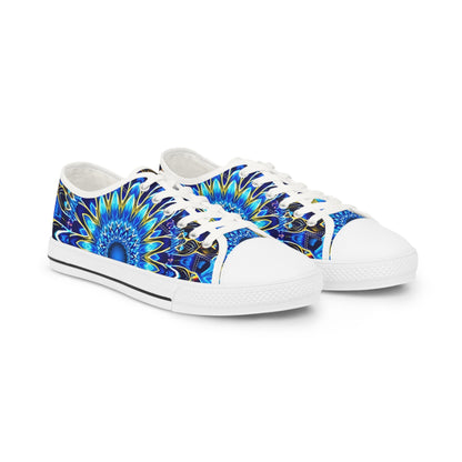 Blue Mandala Sneakers - Resonating Crystal Creations