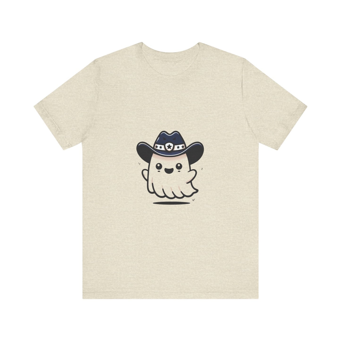 Boy Ghost Cowboy Hat Tshirt, Halloween Cute Spooky Tee, Unisex Jersey Shirt, Kids Costume Top, Funny Ghostly Western Apparel, Youth Ghost - Resonating Crystal Creations