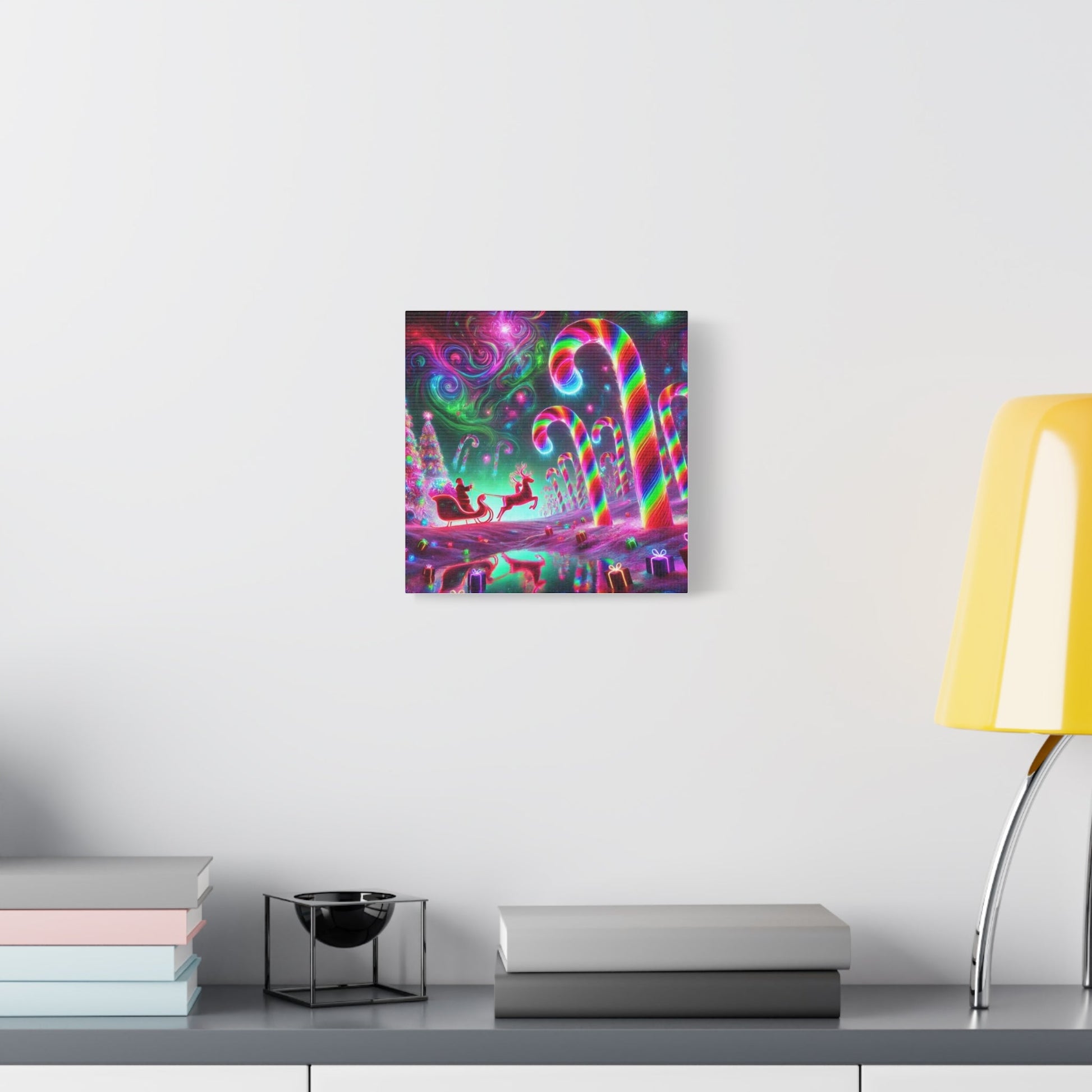 Canvas art: Psychedelic Christmas Candyland - Resonating Crystal Creations