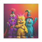 Canvas Print - Cute Monsters Costume Party - Resonating Crystal Creations