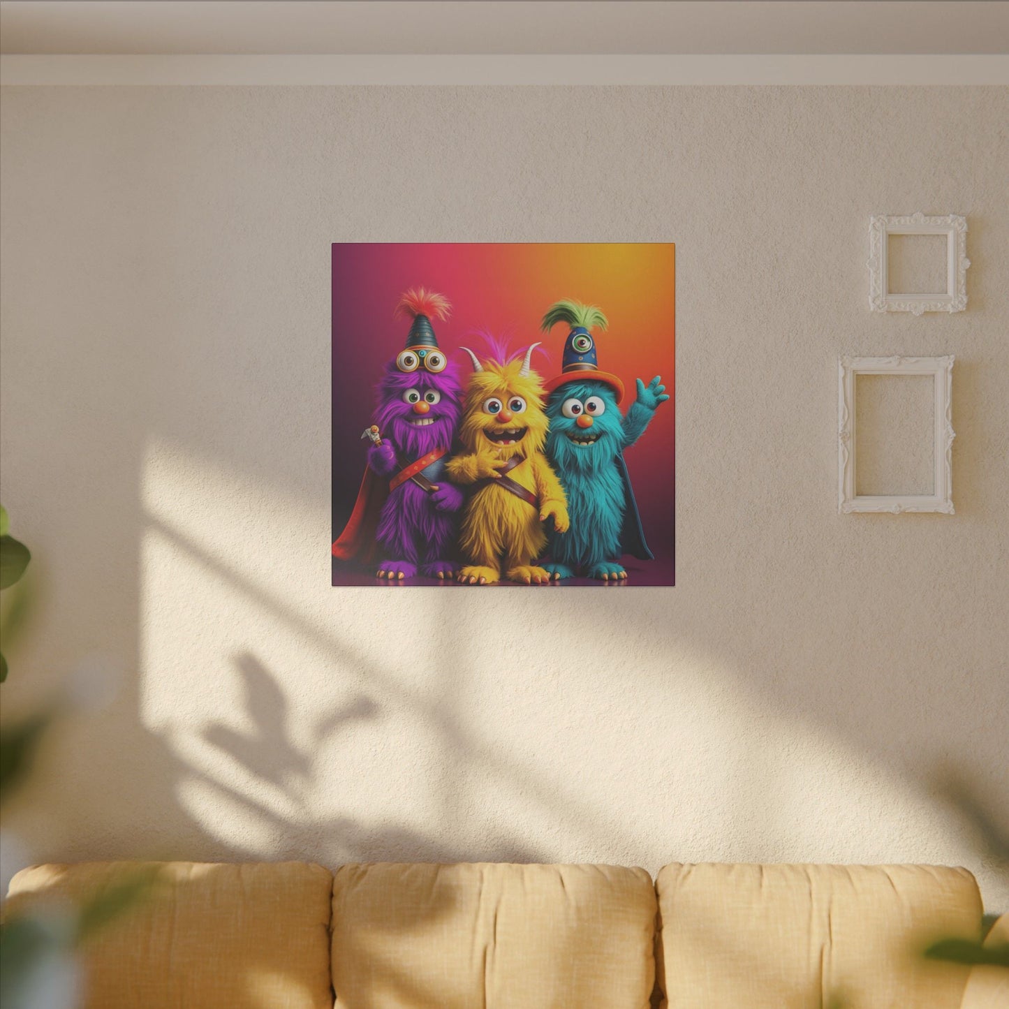 Canvas Print - Cute Monsters Costume Party - Resonating Crystal Creations