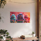 Canvas Print Cute Monsters Hula Hooping - Resonating Crystal Creations