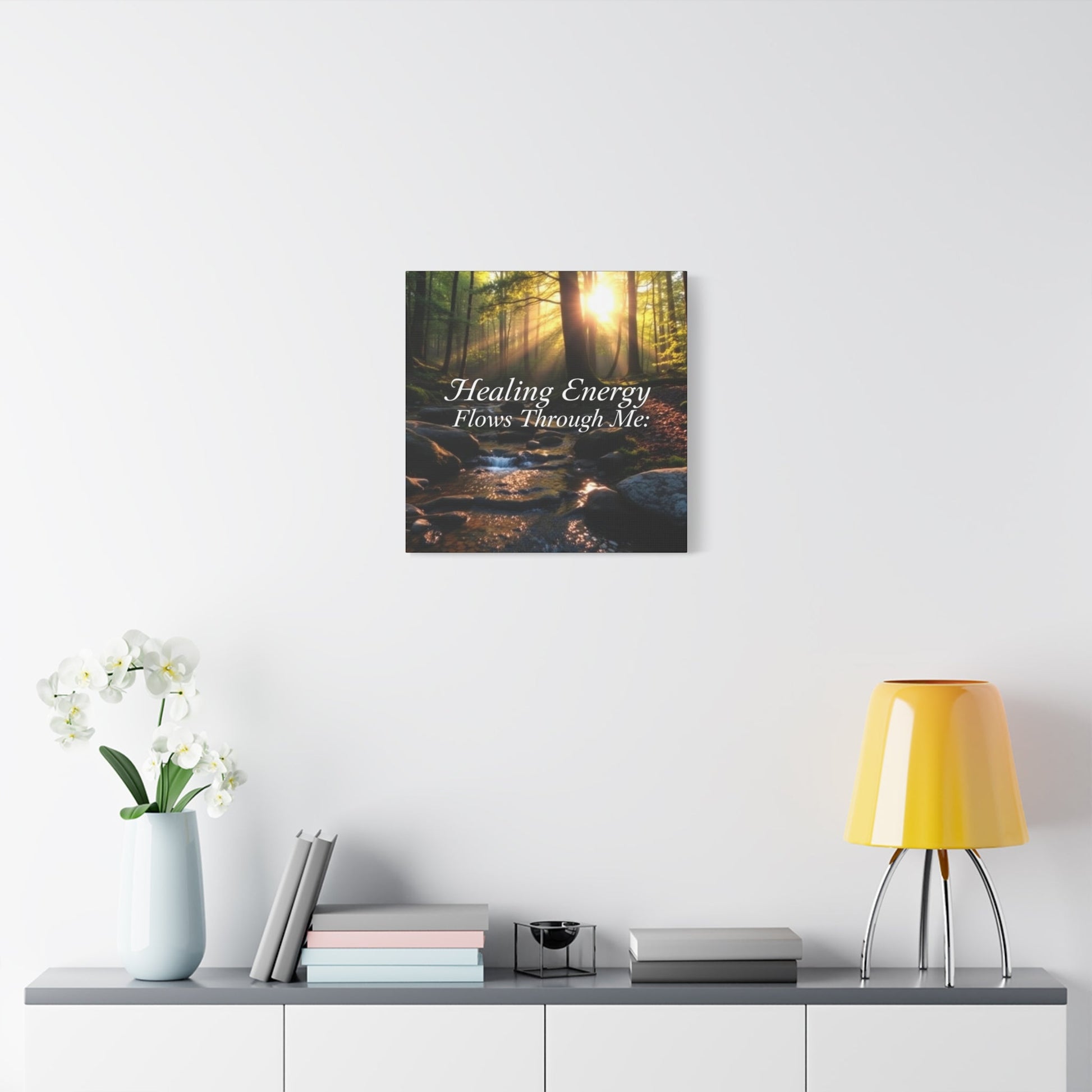 Canvas Print Healing Energy Flow Design - Resonating Crystal Creations