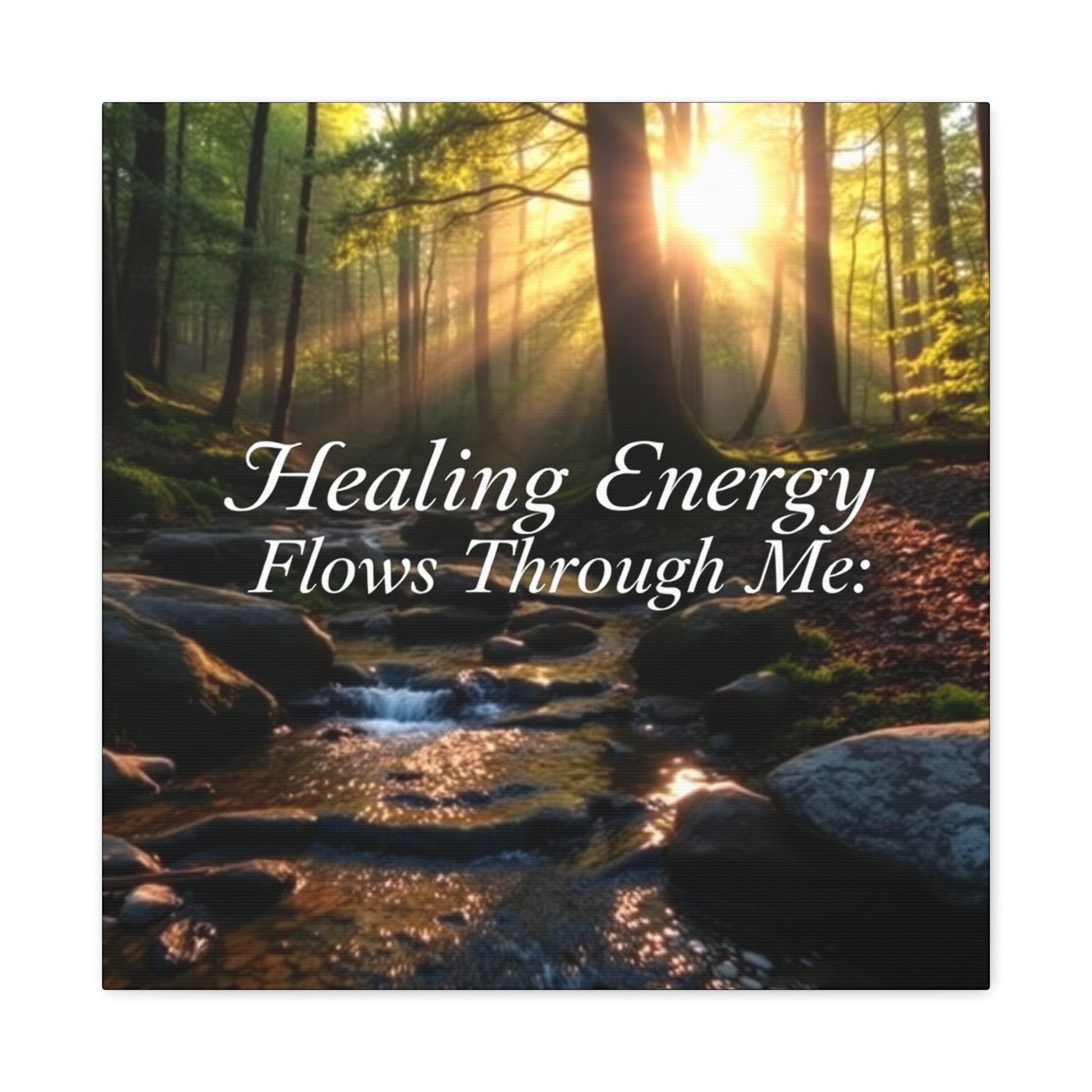 Canvas Print Healing Energy Flow Design - Resonating Crystal Creations