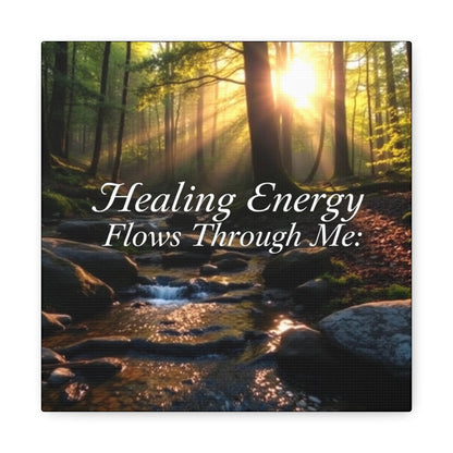 Canvas Print Healing Energy Flow Design - Resonating Crystal Creations