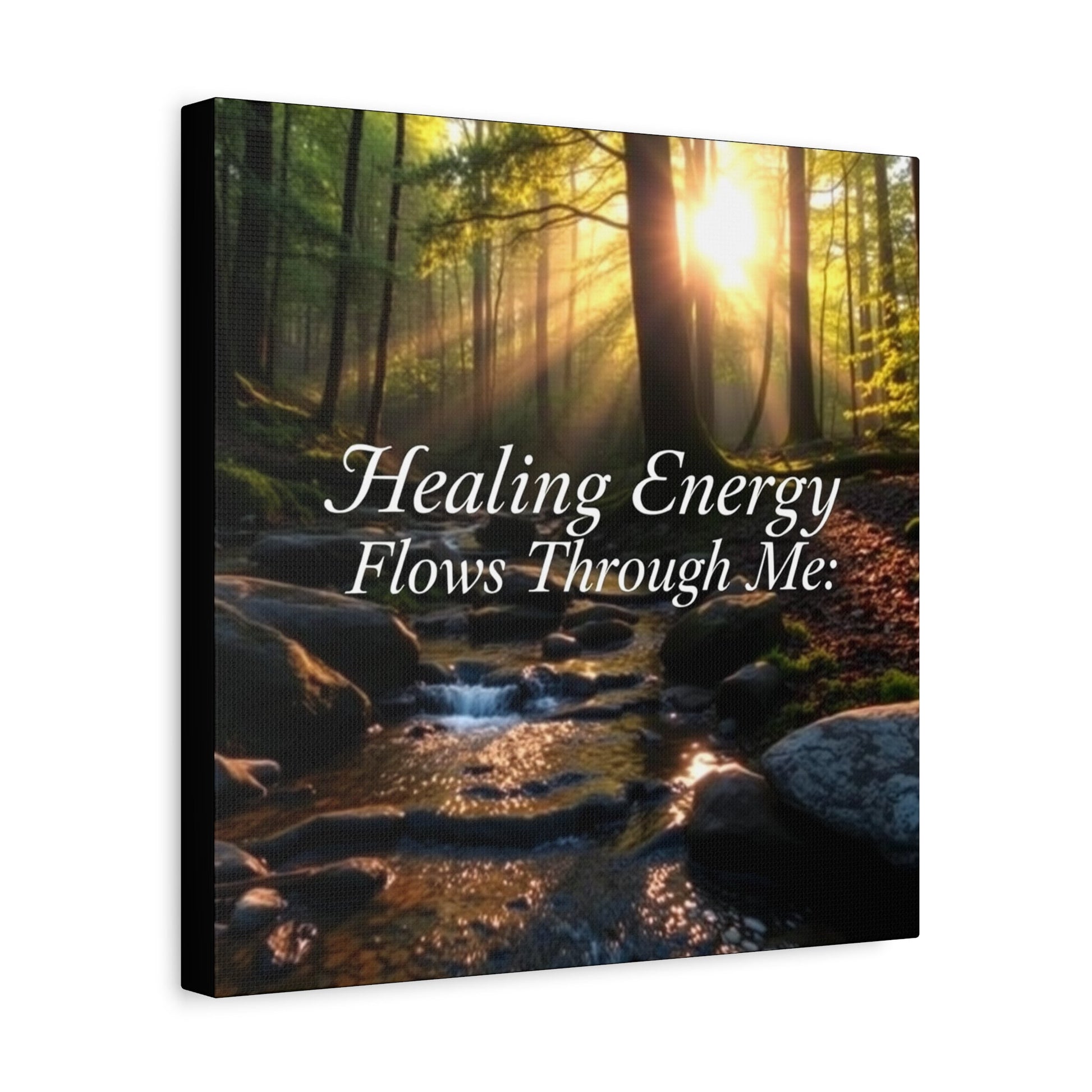 Canvas Print Healing Energy Flow Design - Resonating Crystal Creations