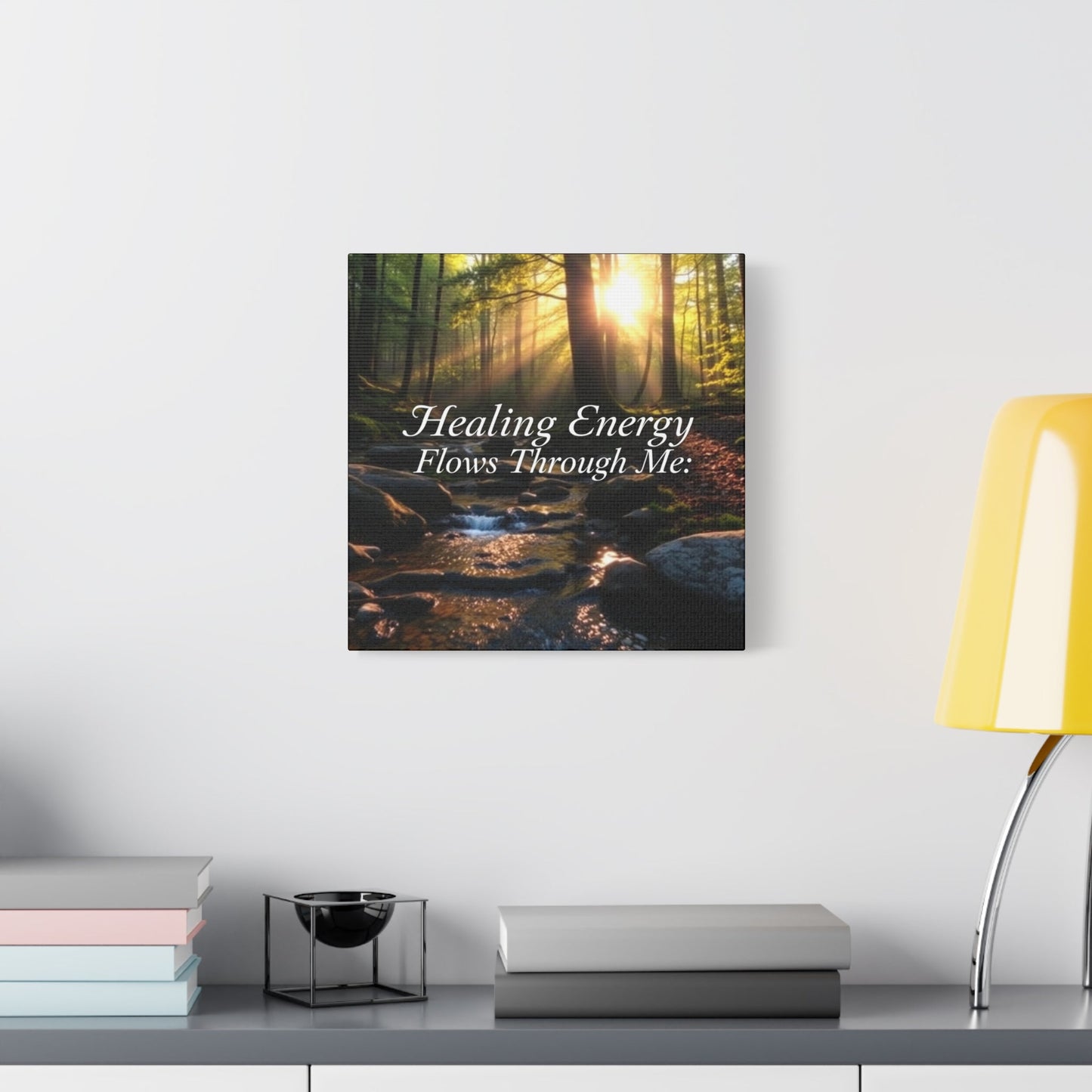 Canvas Print Healing Energy Flow Design - Resonating Crystal Creations