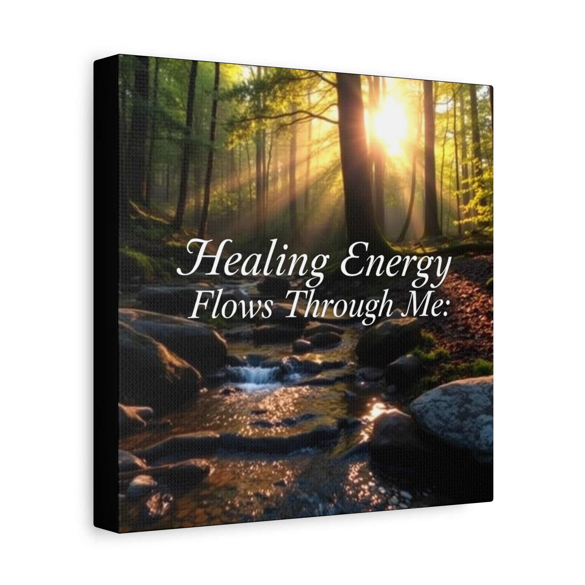 Canvas Print Healing Energy Flow Design - Resonating Crystal Creations