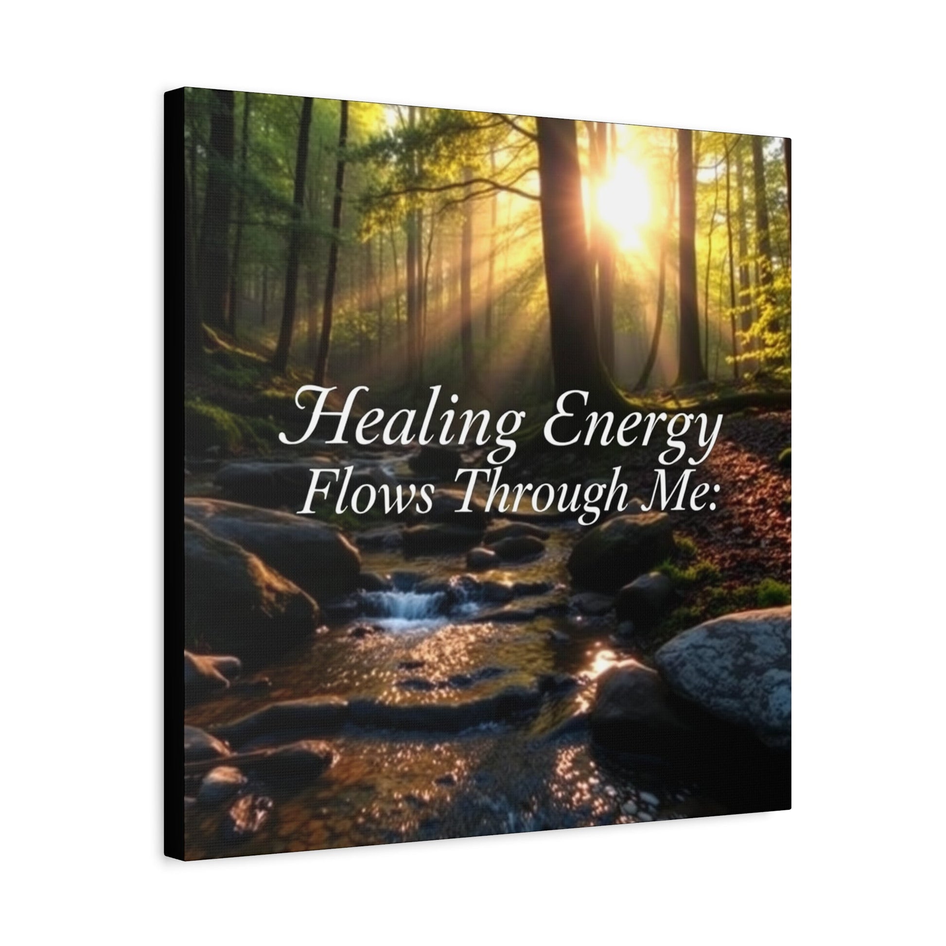 Canvas Print Healing Energy Flow Design - Resonating Crystal Creations