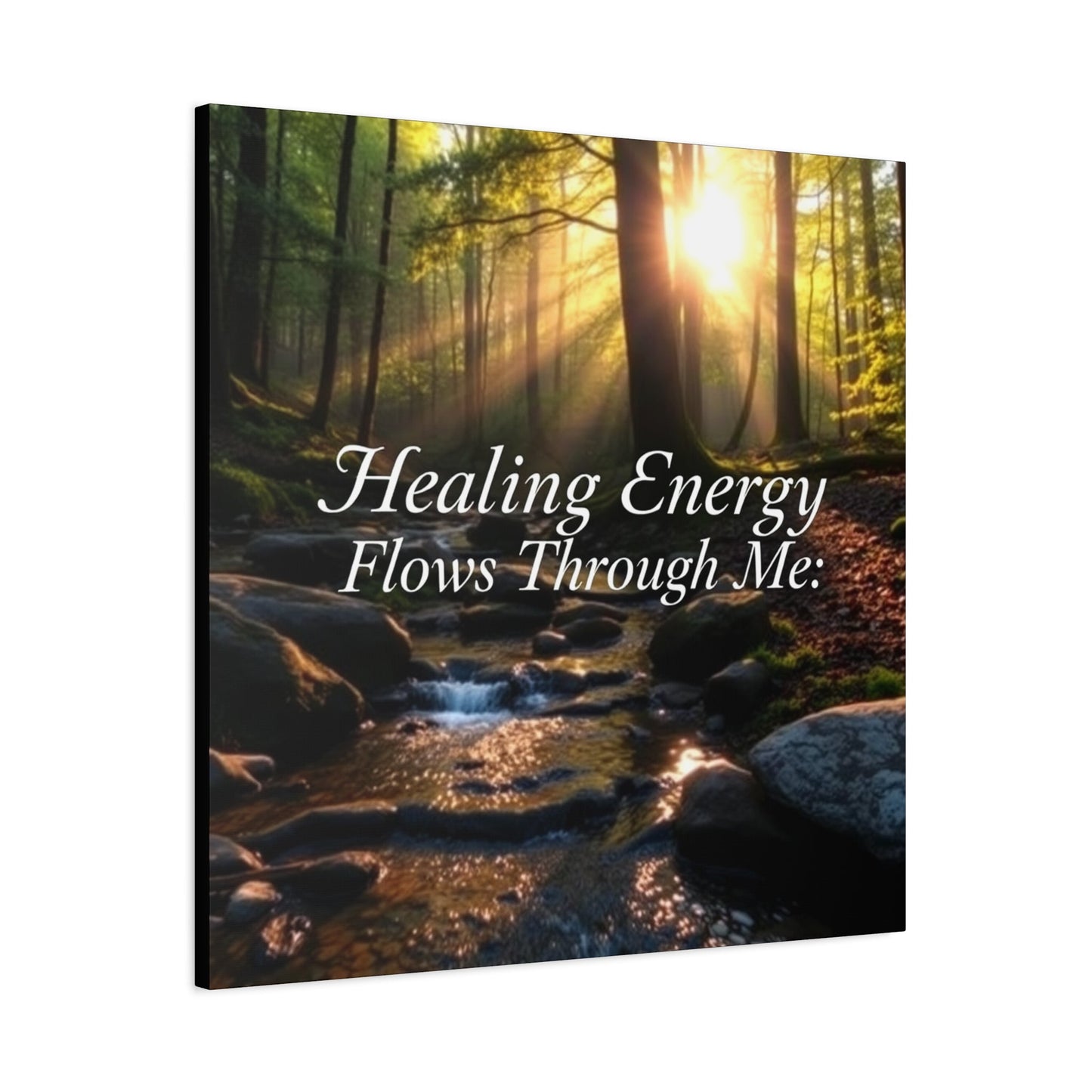 Canvas Print Healing Energy Flow Design - Resonating Crystal Creations