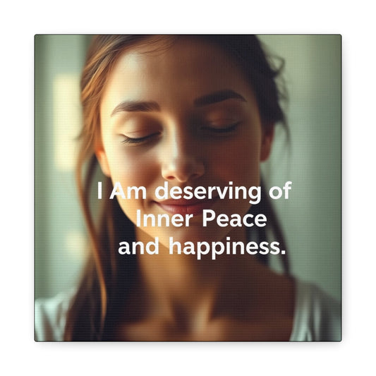 Canvas Print - I am deserving - Resonating Crystal Creations