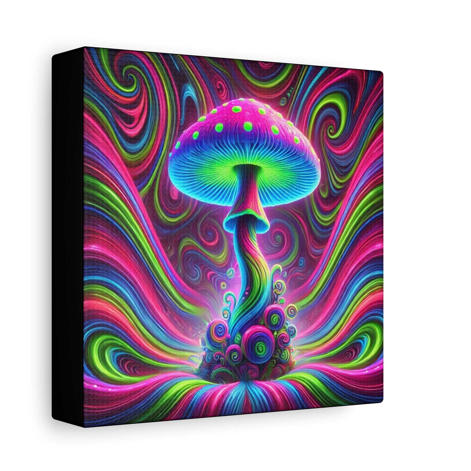 Canvas Print Psychedelic Mushroom - Resonating Crystal Creations