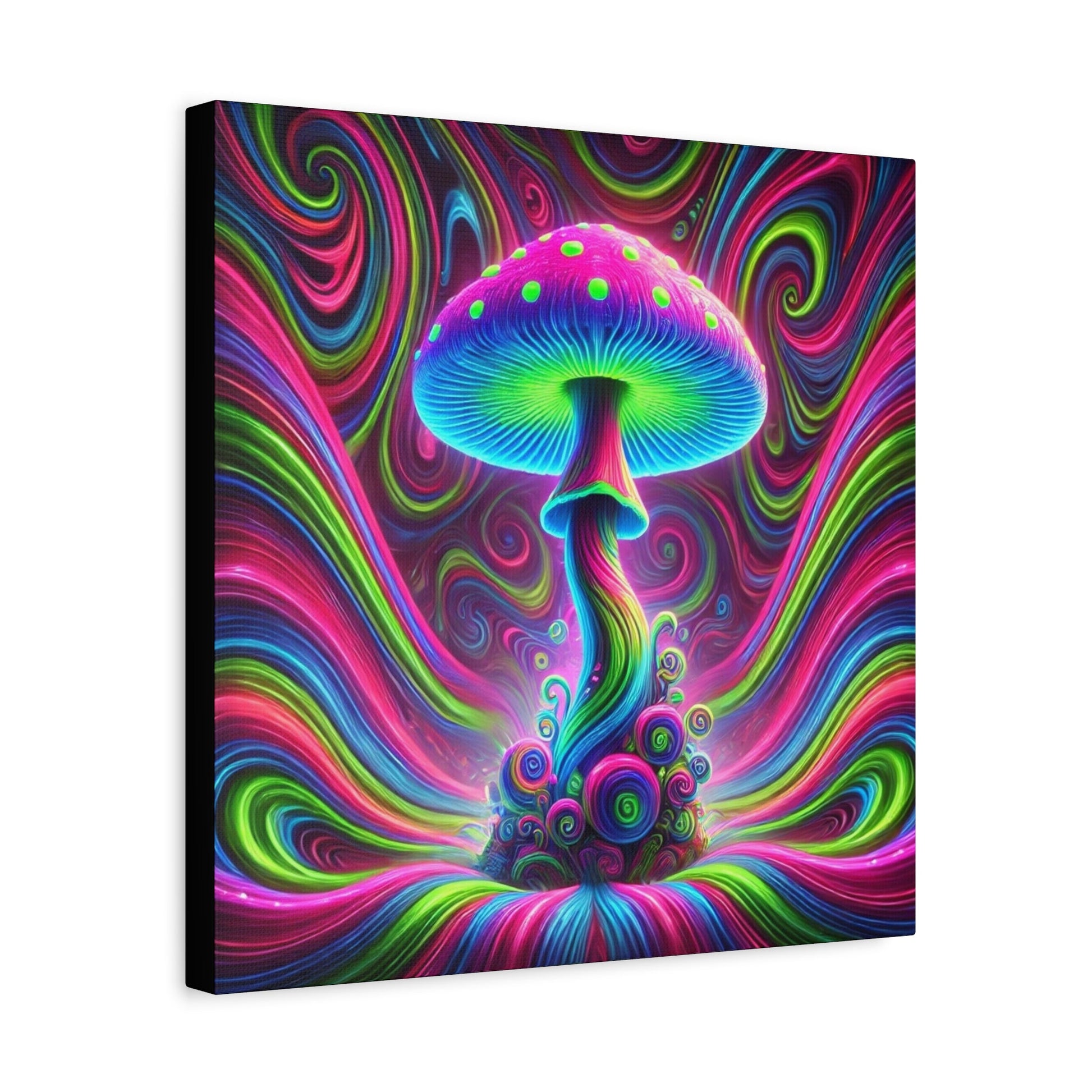 Canvas Print Psychedelic Mushroom - Resonating Crystal Creations