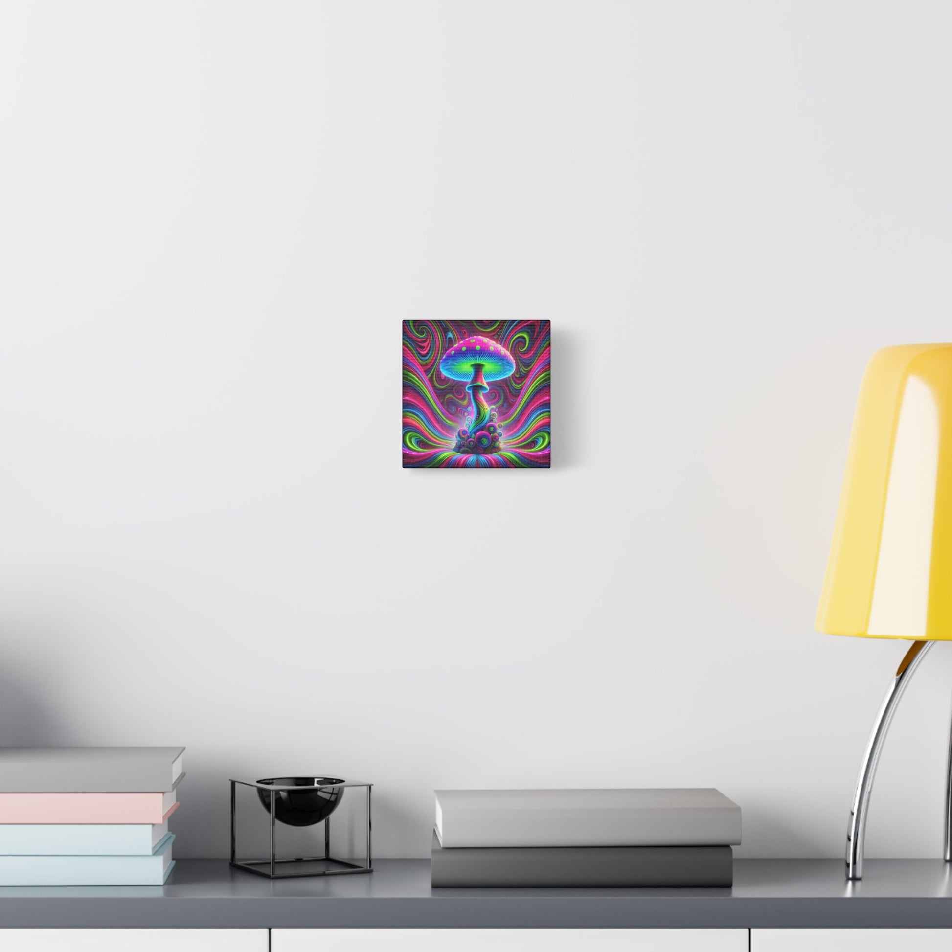 Canvas Print Psychedelic Mushroom - Resonating Crystal Creations